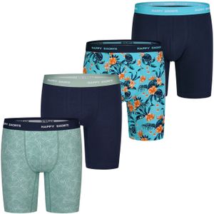 Happy Shorts - Boxershorts - 4-Pack - Palm Leaves