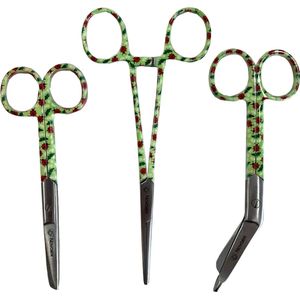Scharenset verpleegkundige ""Ladybird"" - MDR Certificaat - verbandschaar - schaar - kocher - 14cm - 3mm - verpleegkundige accessoires - verpleegkundige cadeau - verpleegkundige scharenset