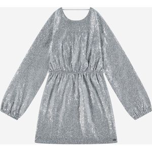 Nik & Nik Tanvi Dress Meisjes - Jurk - Zilver - Maat 116