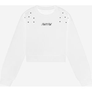 Nik & Nik Diamond Sweatshirt Truien & Vesten Meisjes - Sweater - Hoodie - Vest- Wit