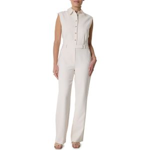 Fifth House Gwenn Jumpsuit - Ecru - Effen - Halslijn: Kraag