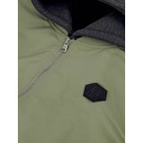 NIK&NIK - Jas - Groen/Antraciet - Afneembare Capuchon