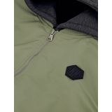 NIK&NIK - Jas - Groen/Antraciet - Afneembare Capuchon