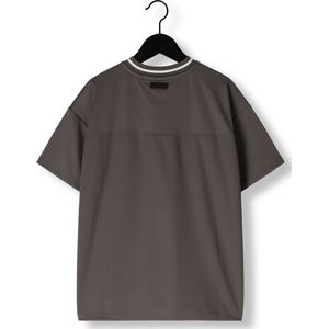 Nik & Nik Officials Oversized T-shirt Polo's & T-shirts Jongens - Polo shirt - Donkergrijs - Maat 128