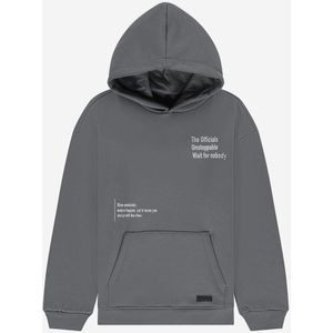 Nik&Nik zomer hoodie meisjes - grijs - Unstoppable