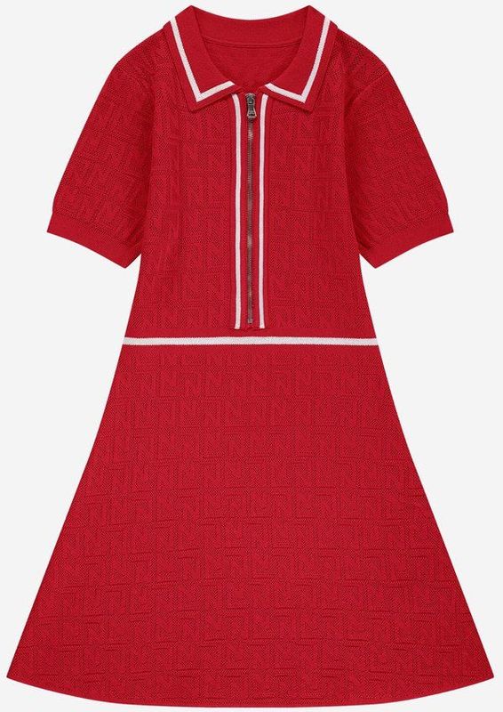 NIK&NIK - Jerseyjurk - Rood - Viscose en Polyamide