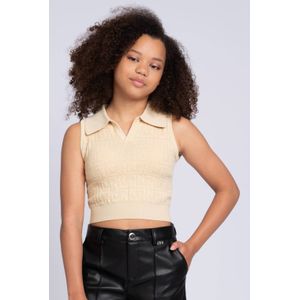 NIK&NIK Mouwloze Top - Beige - Viscose