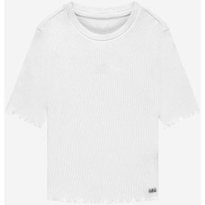NIK&NIK - T-shirt - Wit - Katoen met Elastaan