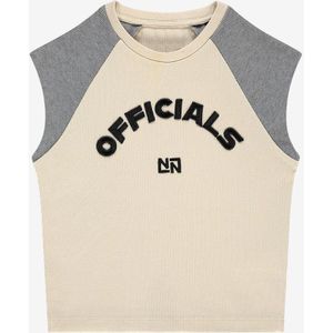 Nik&Nik zomer sweat broek meisjes - taupe - Ivy