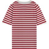 NIK&NIK - T-shirt - Rood/Wit - Meisjes - Half-lange Mouwen