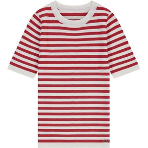 NIK&NIK - T-shirt - Rood/Wit - Meisjes - Half-lange Mouwen