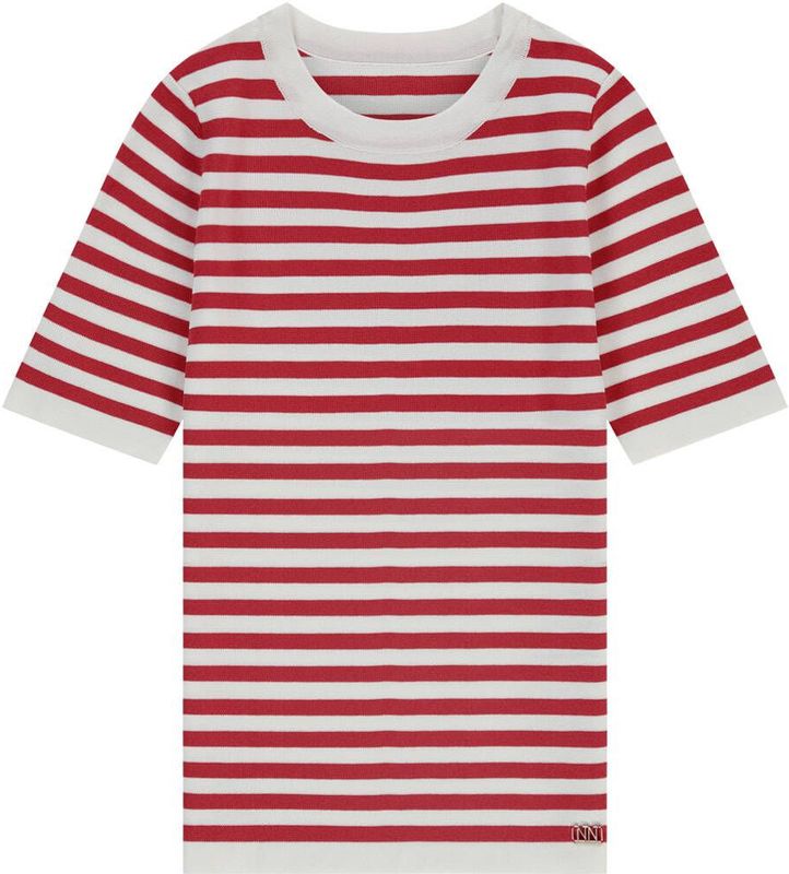NIK&NIK - T-shirt - Rood/Wit - Meisjes - Half-lange Mouwen
