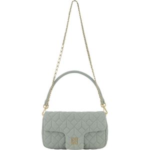 Daye - Midi Denim Schoudertas - Blauw - Denim