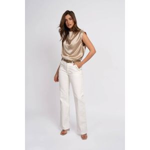 Fifth House - Isa - Flared Jeans - Wit - Regular Waist