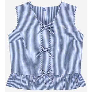 Nik&Nik - Aava - Top - Blauw / Off Wit - Katoen