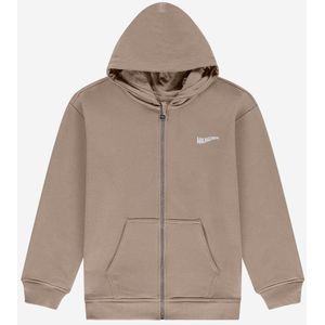 NIK & NIK - ROCCO ZIP HOODIE - Taupe - Katoen