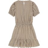 NIK&NIK - Jurk - Polyester - Korte Mouwen - Ronde Hals - Logopatroon