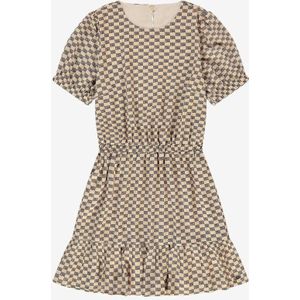 NIK&NIK - Jurk - Polyester - Korte Mouwen - Ronde Hals - Logopatroon