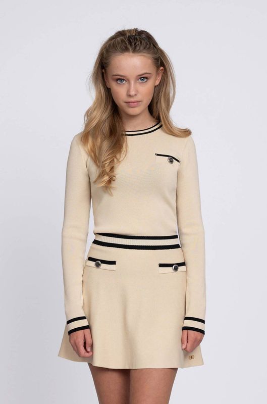 NIK & NIK - Plooirok - Zwart - Viscose