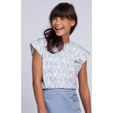 NIK&NIK - T-shirt - Lichtblauw - Korte Mouwen - Ronde Hals