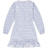 NIK&NIK - Jurk - Lichtblauw - Met Overslag en Strik