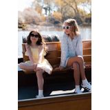 NIK&NIK - Jurk - Lichtblauw - Met Overslag en Strik