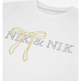 NIK&NIK - T-shirt - Wit - Korte Mouwen - Ronde Hals - 100% Katoen
