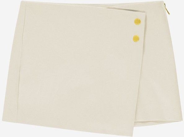 NIK&NIK - Skort - Beige - Polyester - Asymmetrisch Ontwerp