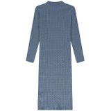 NIK&NIK - A-lijn Jurk - Blauw - Grof Gebreid