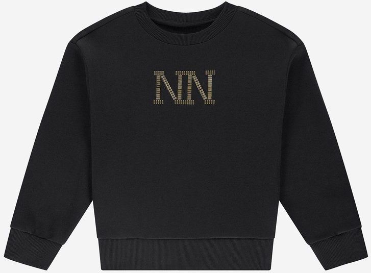 Nik & Nik - Stud Sweatshirt - Bruin - Hoodie - Meisjes