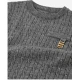 NIK&NIK - A-lijn Jurk - Lange Mouwen - Grof Breisel