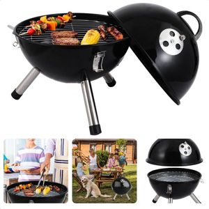 Luxe Kogelbarbecue - Houtskool BBQ - Houtskoolbarbecue - Ø31cm - Zwart