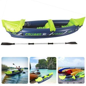 Cheqo® Opblaasbare Kayak - Kajak - 2-Persoons - Belastbaar tot 160kg - Inclusief Peddel en Reparatiekit - 325cm