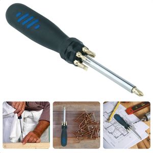 Cheqo® Telescoop Schroevendraaier met Bits - 60cm Uitschuifbaar - 7 Bits - Kruiskop PH1/PH2/PH3 - Sleuf 5/7mm - Torx T-15/T-20 - Magneethouder - Handgereedschap - Klusgereedschap - Schroevendraaiset - Multifunctioneel