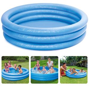 Cheqo® 3-Rings Zwembad - Opblaasbaar Zwembad - Opzetbad - Zwembad voor Kinderen - 147cm - 33cm - 3 Luchtkamers - Dubbelventielen - Kinderbad