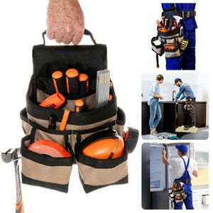 Gereedschaphouder - Werkriem - Spijkerschort - Passend op Elke Riem - Extra Padded Draaghandvat - 18 Opbergmogelijkheden - Hamerhouder - Hoge Kwaliteit 600D Polyester - Stevig Stiksel - Excl. Gereedschap
