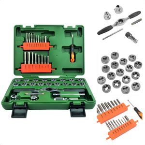 Handtappenset - 40-delig - Kunststof Cassette - Tapset - Schroef Verwijder Set - Snijmoerenset - Schroefdraad Snijden - Gaten Boren - Handgereedschap - Gereedschapset