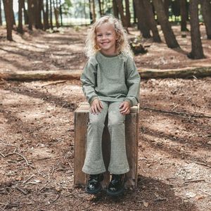 Your Wishes Flared Fit Broek - Glitter - Comfortabele Viscosemix