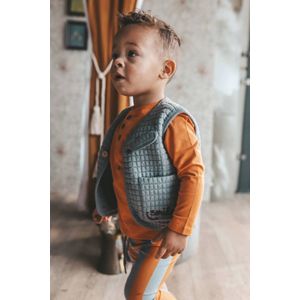 Blocks - Gilet - Blokjespatroon - Zacht - Katoen/Polyester