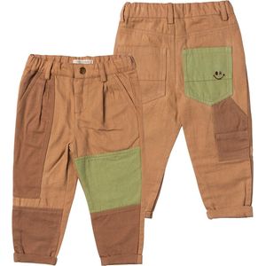 Rebel - Patch Pants - Groen - 100% Katoen - Patches