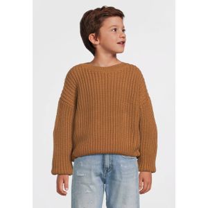 Your Wishes - Virginia Knit - Vest - Bruin - Gebreid - Zachte Stof