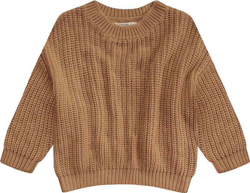 Your Wishes - Gebreide Trui - Bruin - Katoen