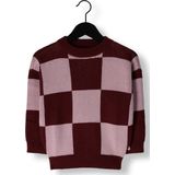 Check - Oversized Sweater - Paars/Roze - 100% Katoen