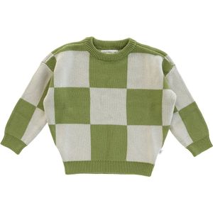 Your Wishes - Trui - Zacht Acrylmix - Geruit Patroon - Ronde Hals - Lange Mouwen