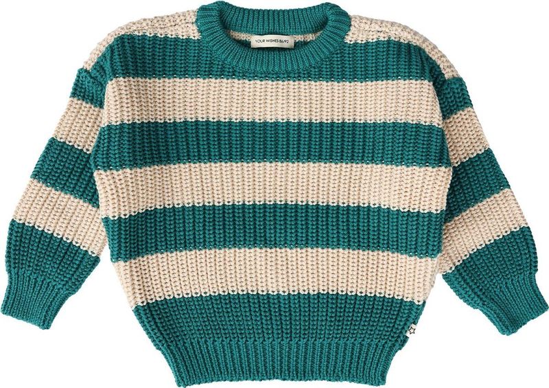 Your Wishes - Gestreepte Trui - Zachte Acrylmix - Ronde Hals - Lange Mouwen