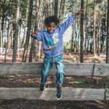 Denim - Straight Leg Jeans - Medium Blauw