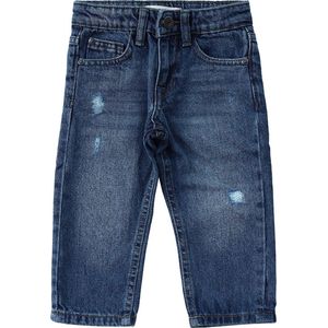 Denim - Straight Leg Jeans - Medium Blauw