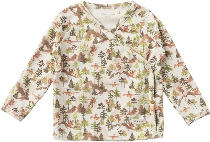 Your Wishes - Longsleeve - Katoenmix - All-over Print - V-hals