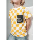 T-shirt - Geel - Katoen/Elastaan - Grafische Print