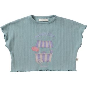 Twin Rib - Shirt - Mintgroen - Katoen/Elastaan